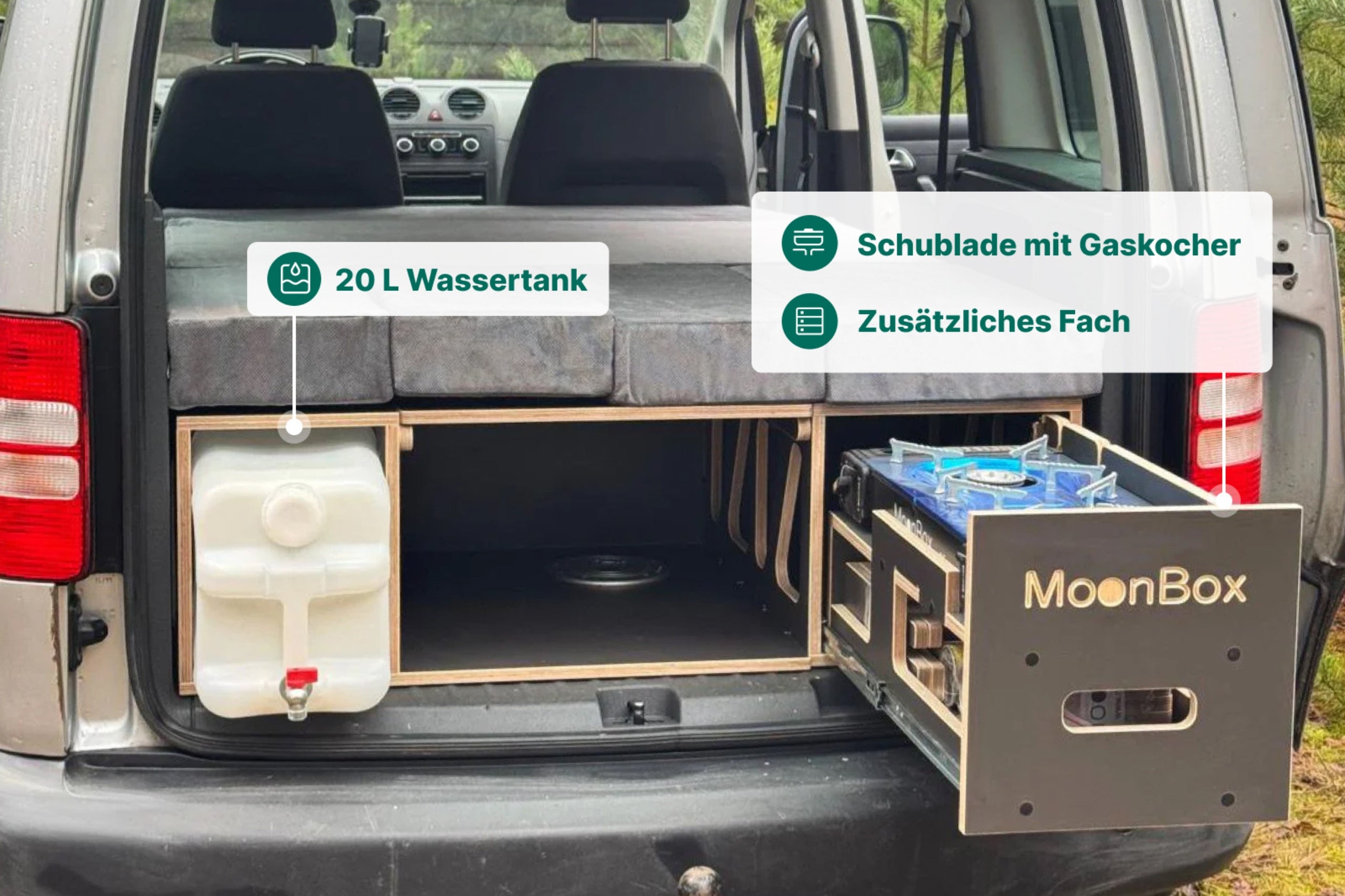 Moonbox Campingbox Minivan 111cm Modify Dunkelgrau