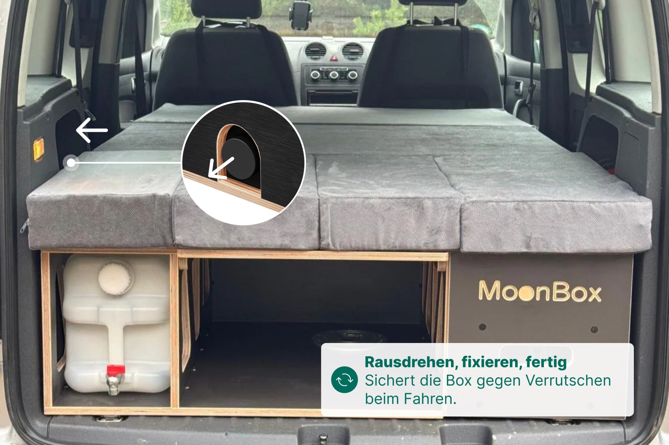 Moonbox Campingbox Minivan 111cm Modify Dunkelgrau