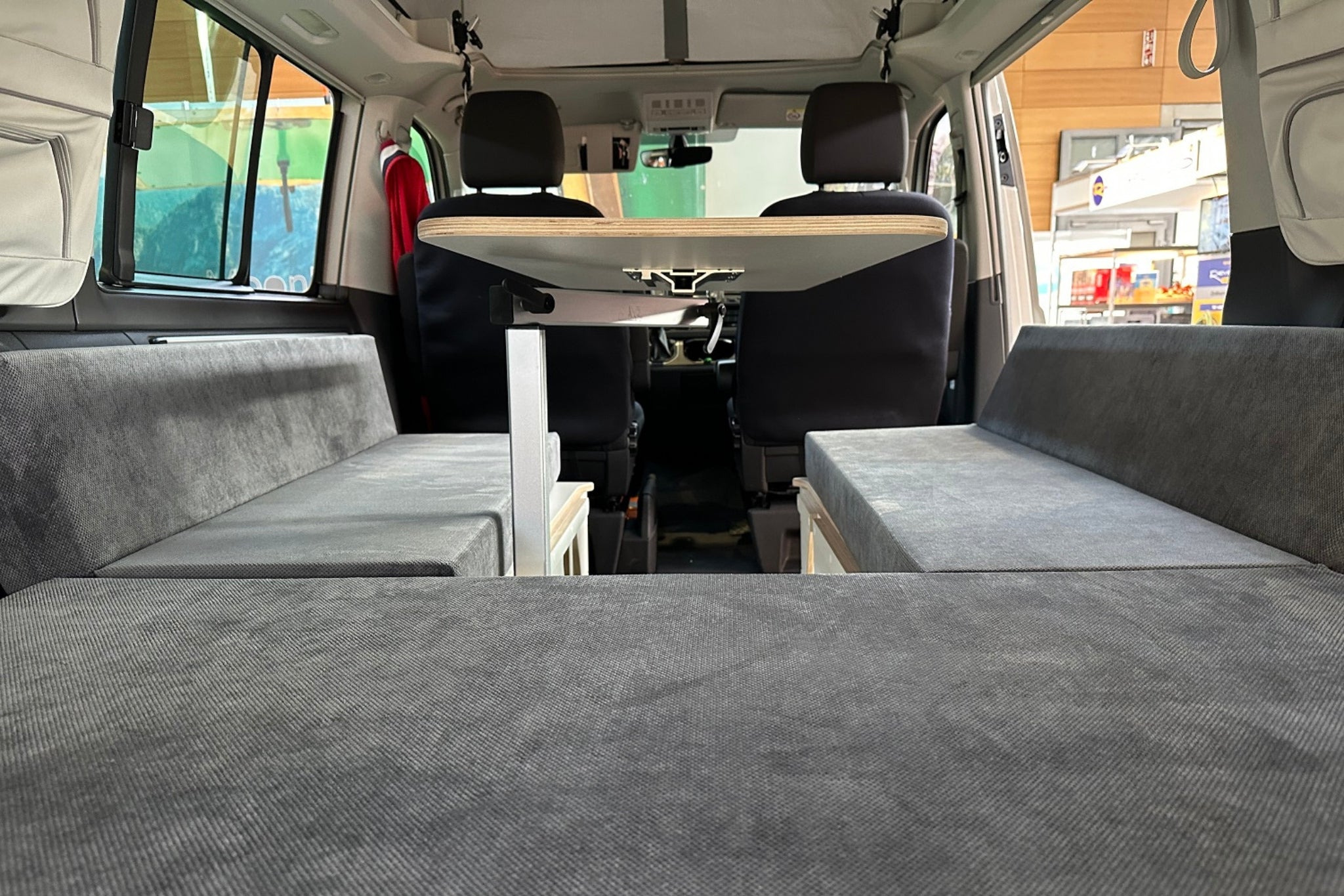 Moonbox Campingbox mit Tisch Van/Bus 119cm Modify Weiß