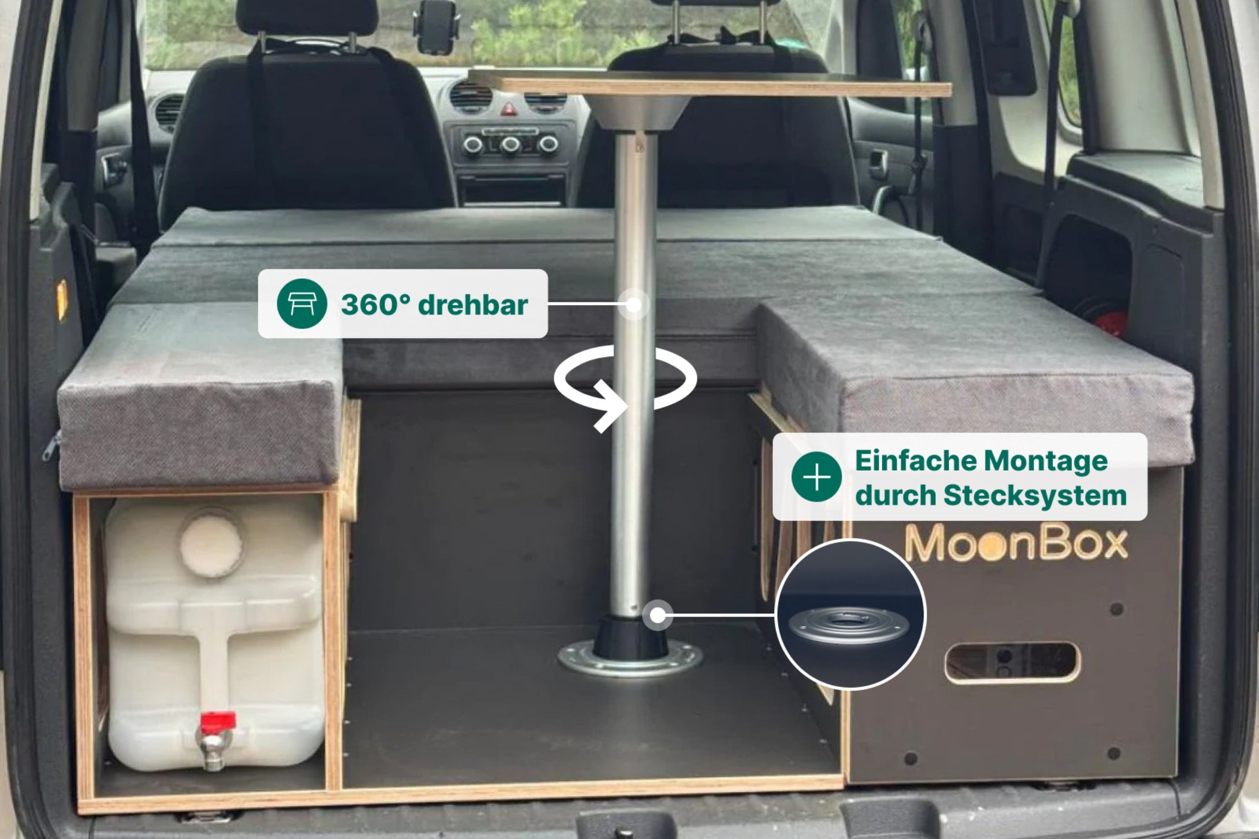 Moonbox Campingbox Minivan 111cm Modify Dunkelgrau