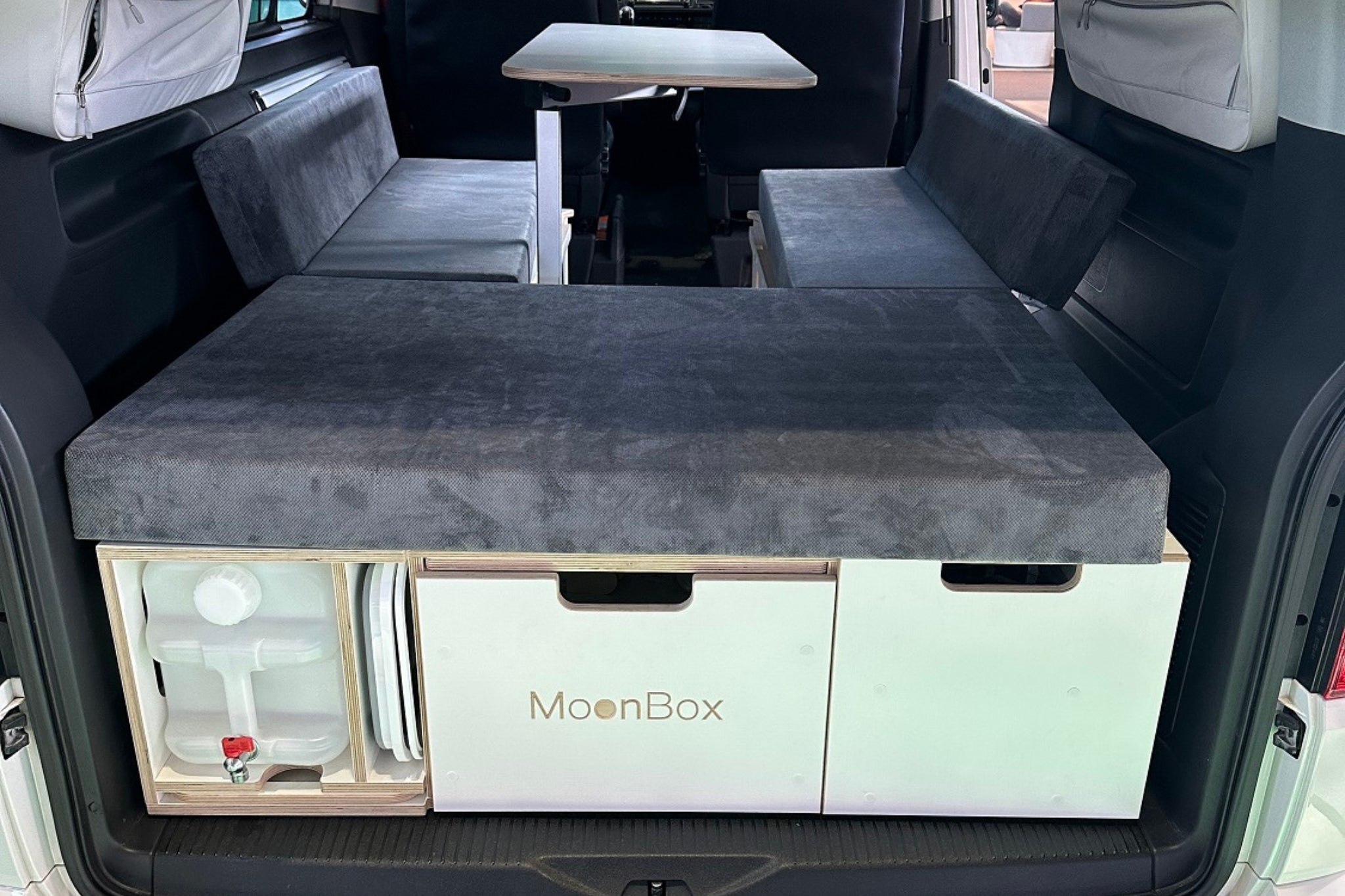 Moonbox Campingbox mit Tisch Van/Bus 119cm Modify Weiß