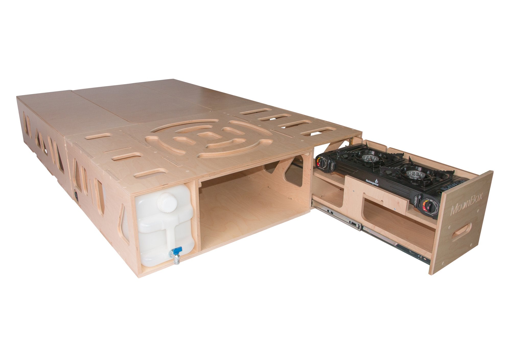 Moonbox Campingbox mit Tisch Van/Bus 115cm UV-Lack