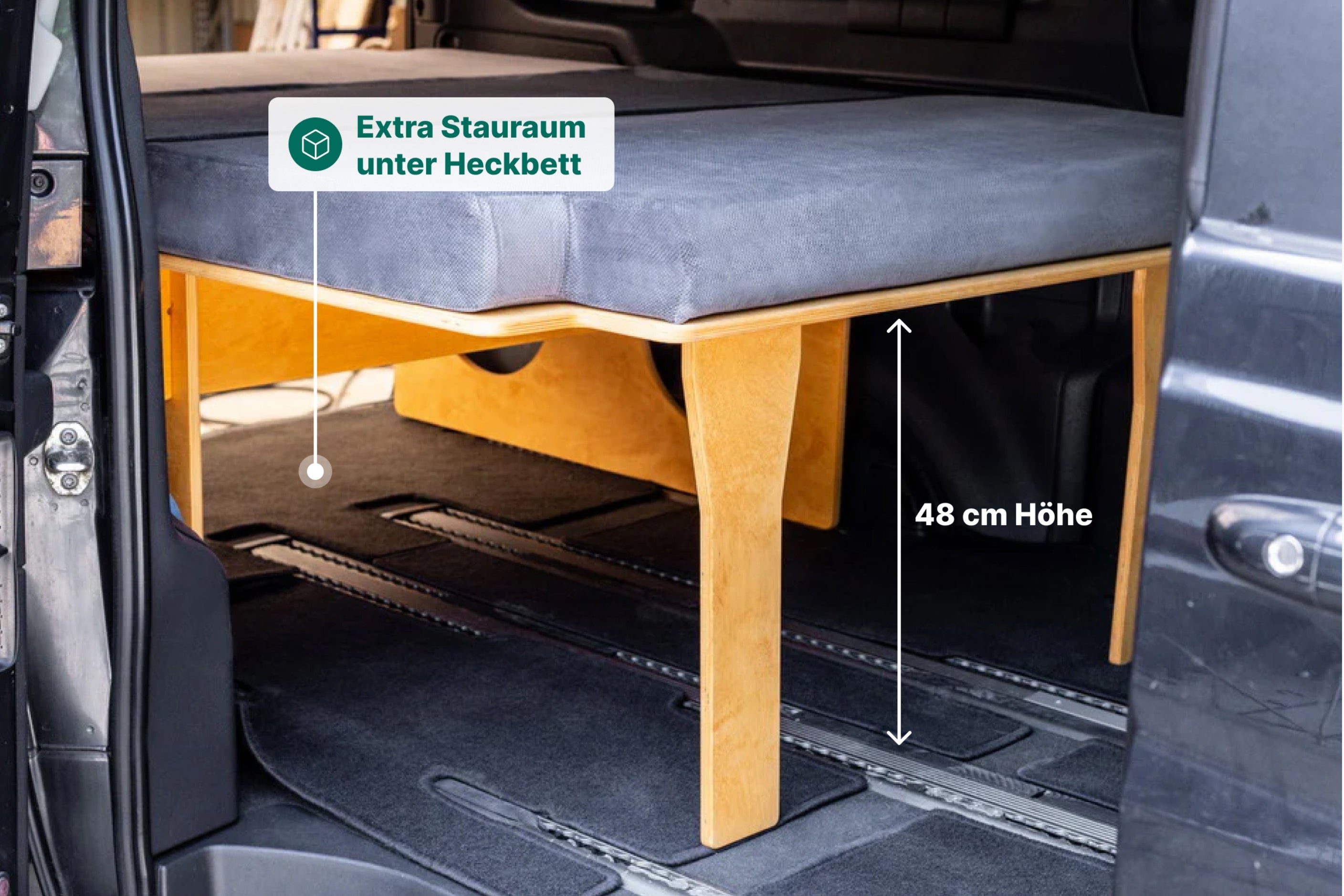 Moonbox Heckbettsystem MB180 Natur