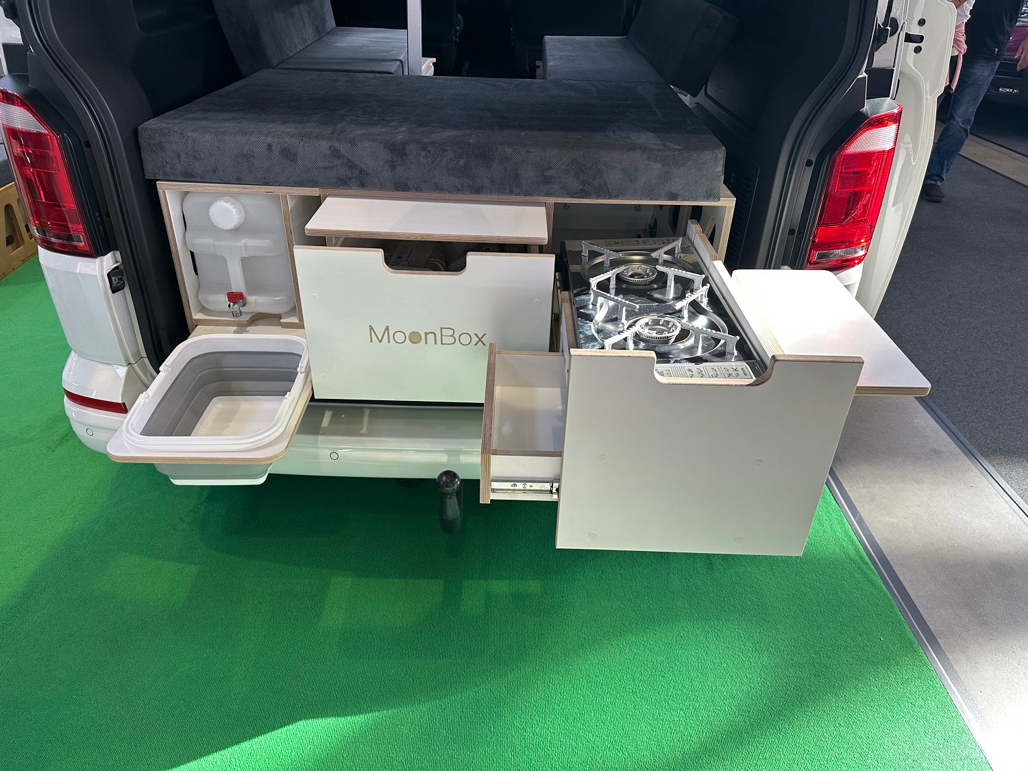 Moonbox Campingbox mit Tisch Van/Bus 124cm Modify Weiß