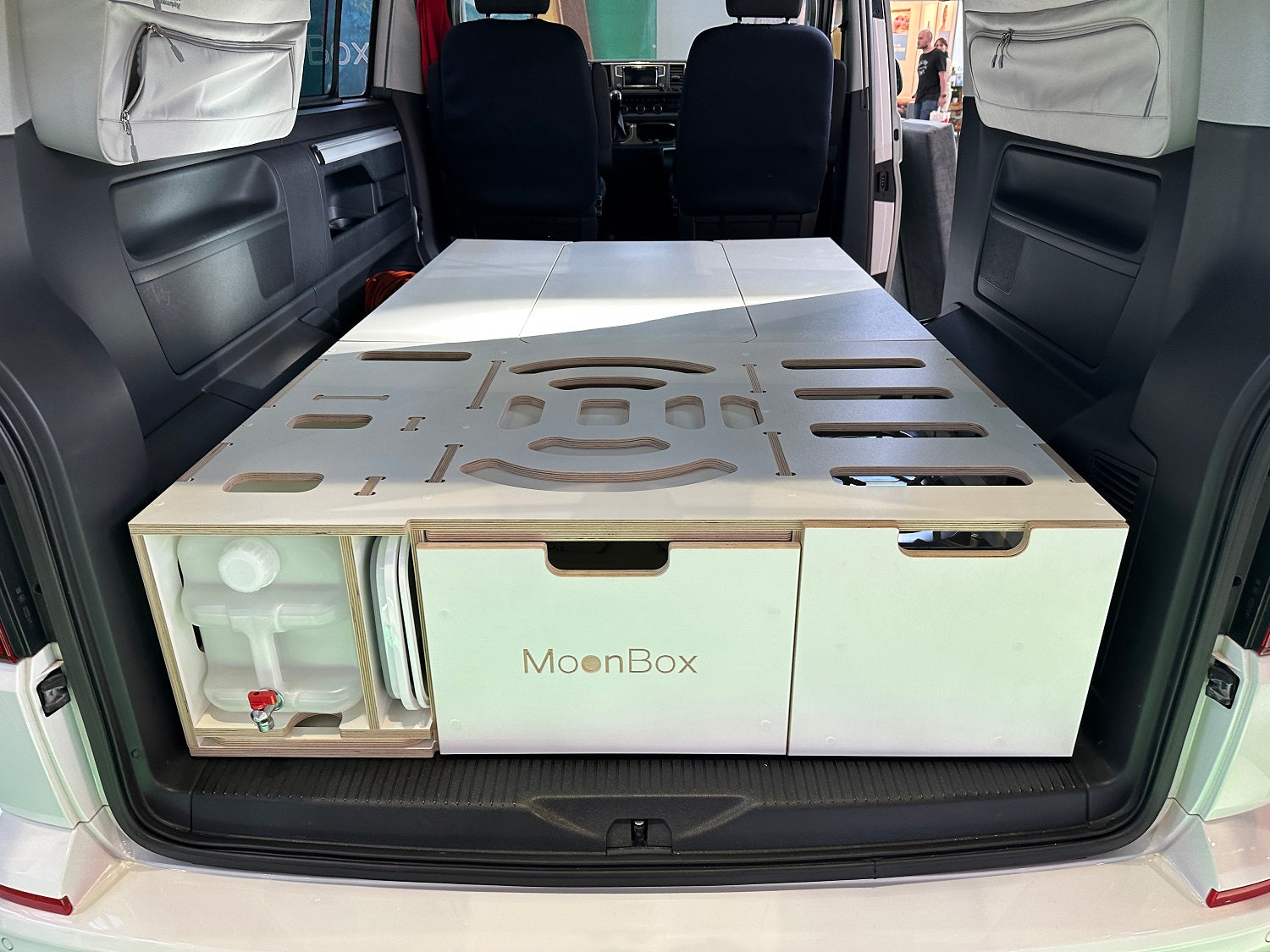 Moonbox Campingbox mit Tisch Van/Bus 124cm Modify Weiß