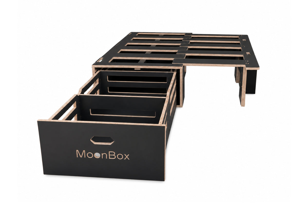 Moonbox Campingbox für Caddy Maxi Minivan - 67cm breit - Dunkelgrau