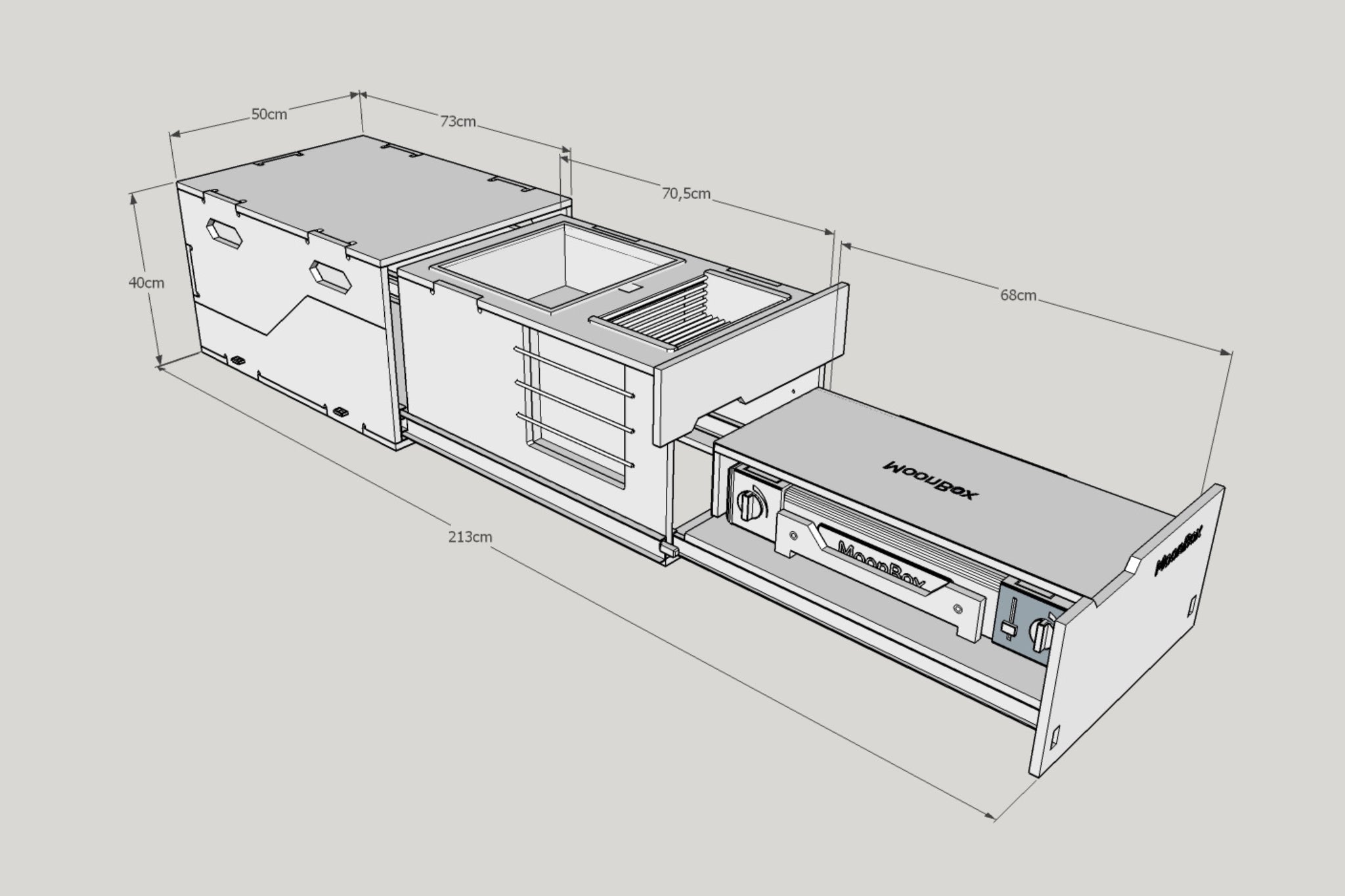 Moonbox Kitchenbox - Natur