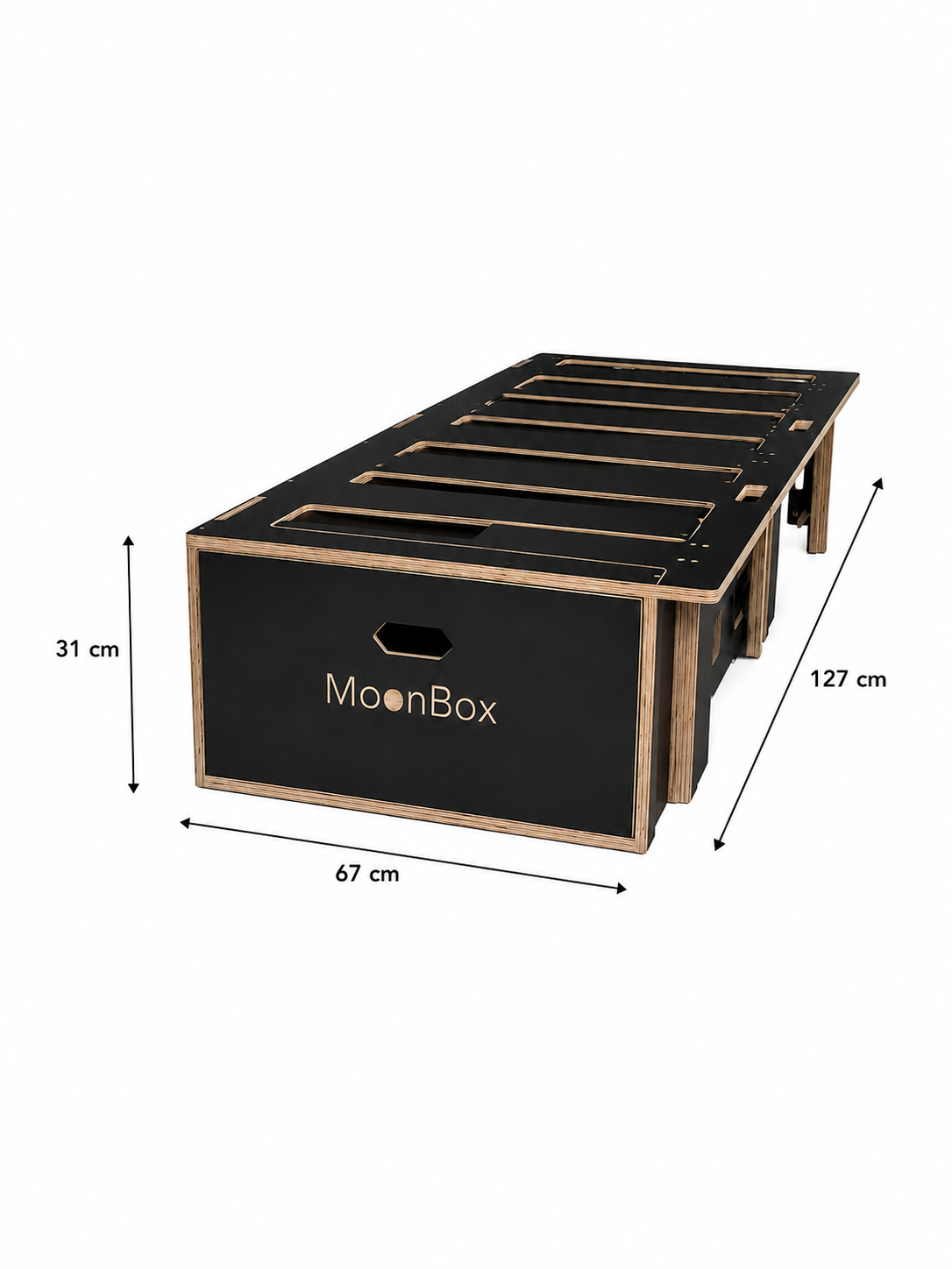 Moonbox Campingbox Schlafsystem Minivan 67cm CADDY Dunkelgrau