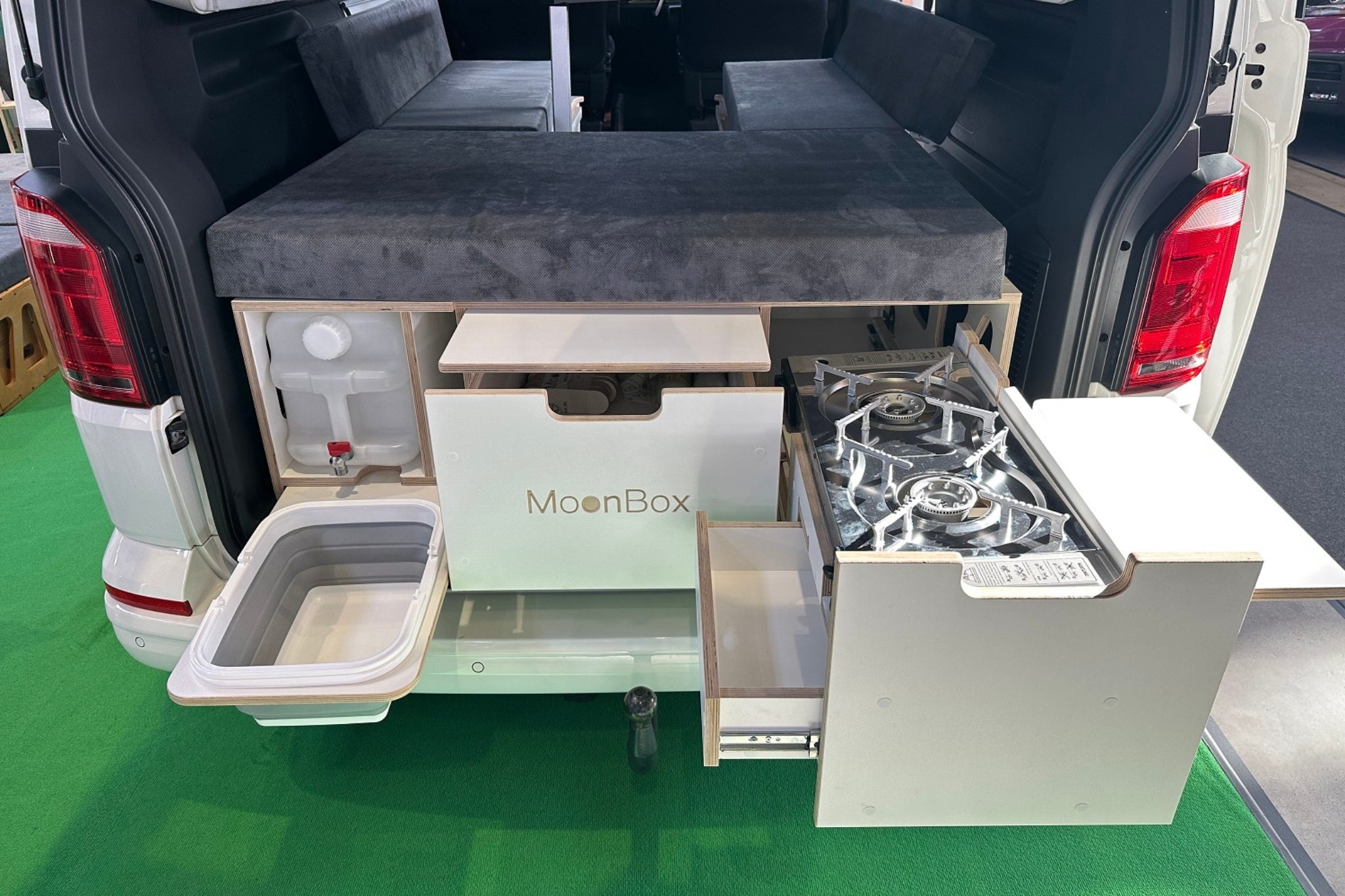 Moonbox Campingbox mit Tisch Van/Bus 115cm Modify Weiß
