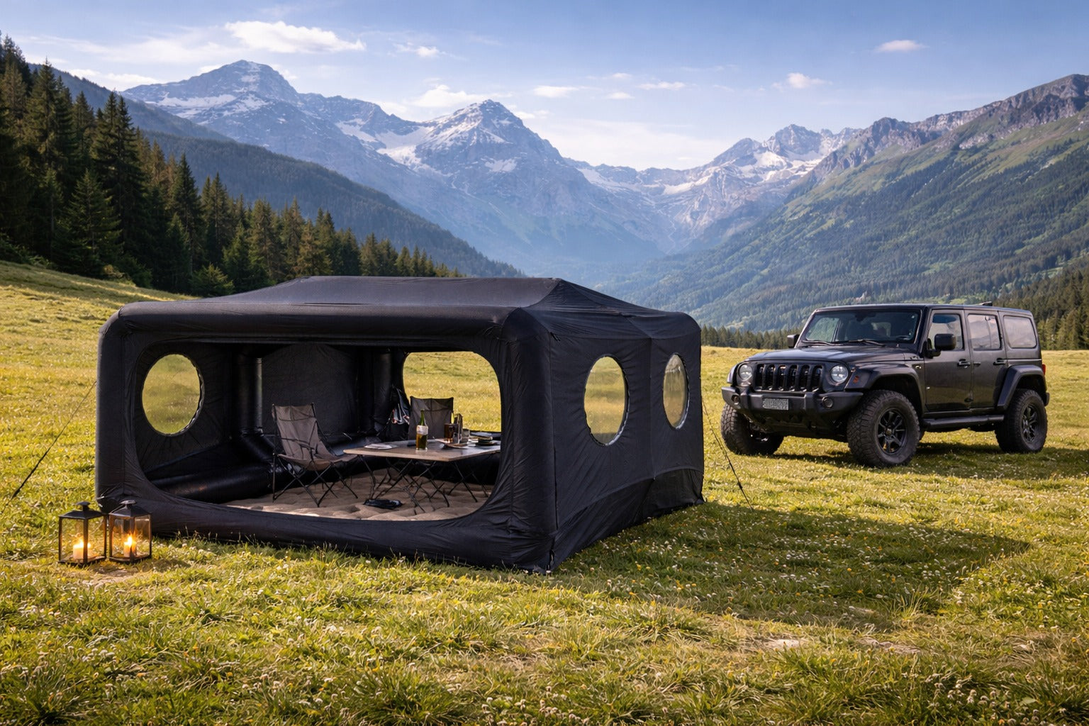 Zelt Campingzelt Eventzelt Festivalzelt 3,5m x 3m x 2,2m