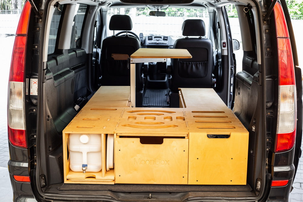 Moonbox Campingbox mit Tisch Van/Bus 124cm Modify Natur