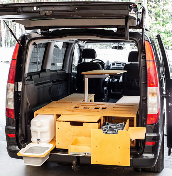 Moonbox Campingbox mit Tisch Van/Bus 124cm Modify Natur