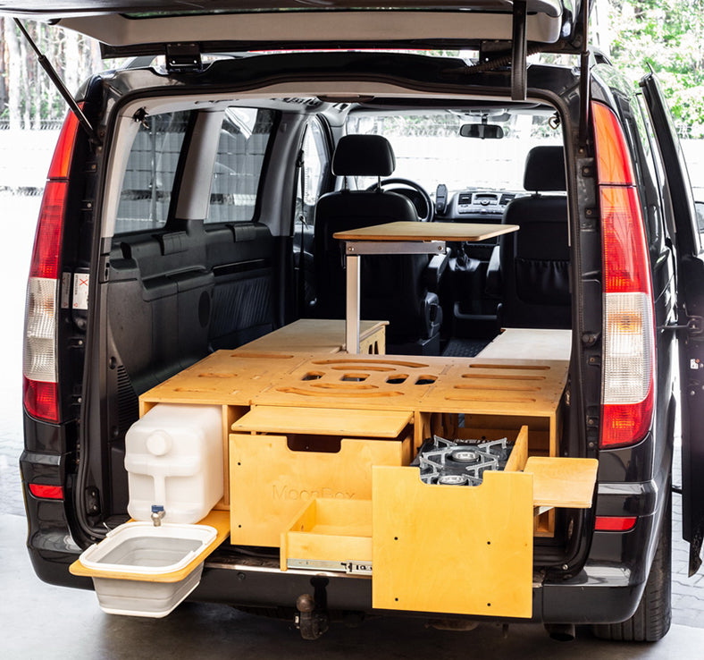 Moonbox Campingbox mit Tisch Van/Bus 115cm Modify Natur