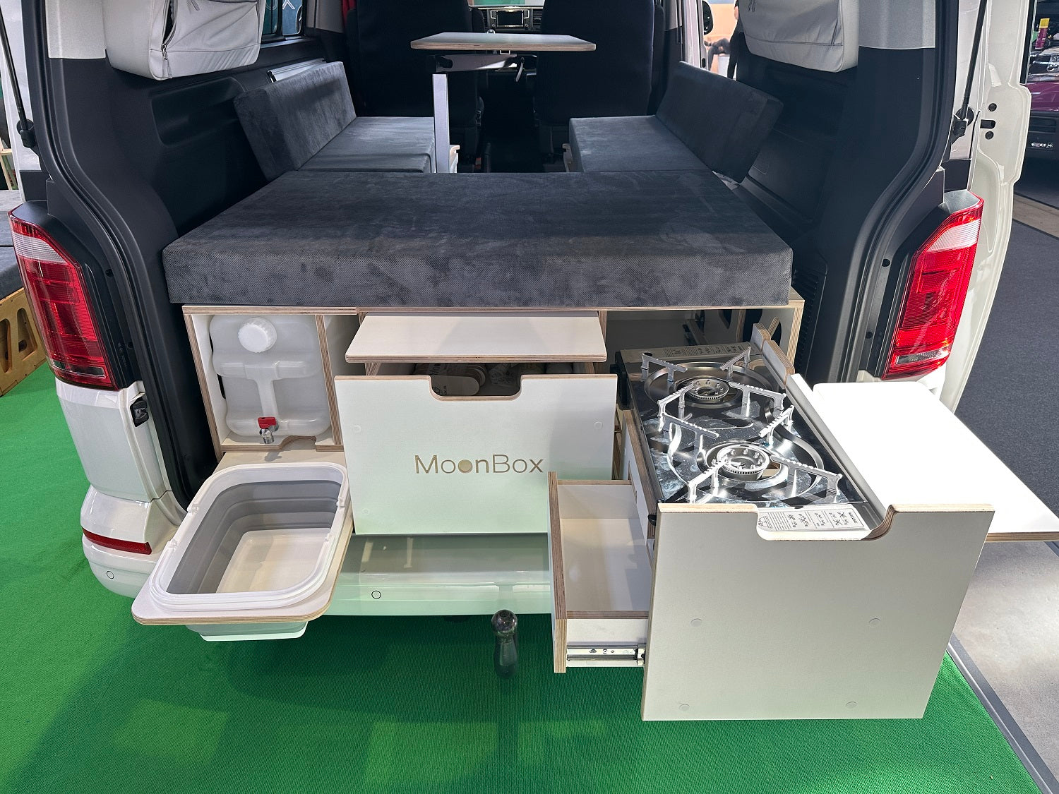 Moonbox Campingbox mit Tisch Van/Bus 124cm Modify Weiß