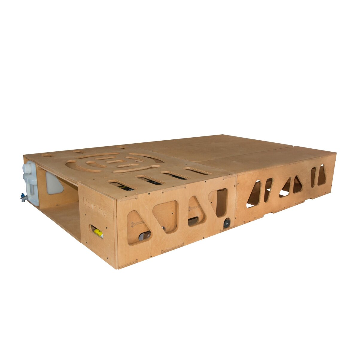 Moonbox Campingbox mit Tisch Van/Bus 115cm Natur