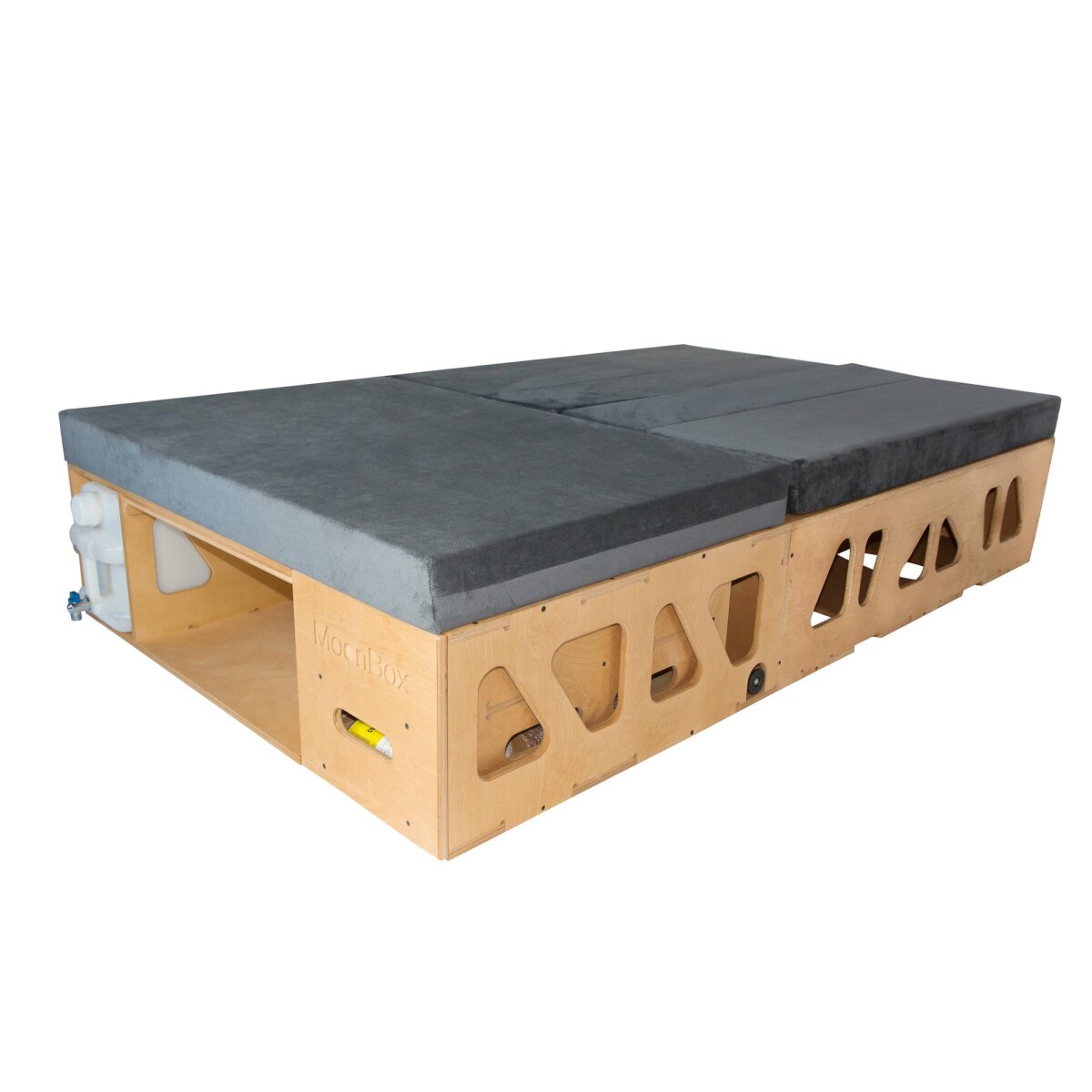 Moonbox Campingbox mit Tisch Van/Bus 115cm Natur
