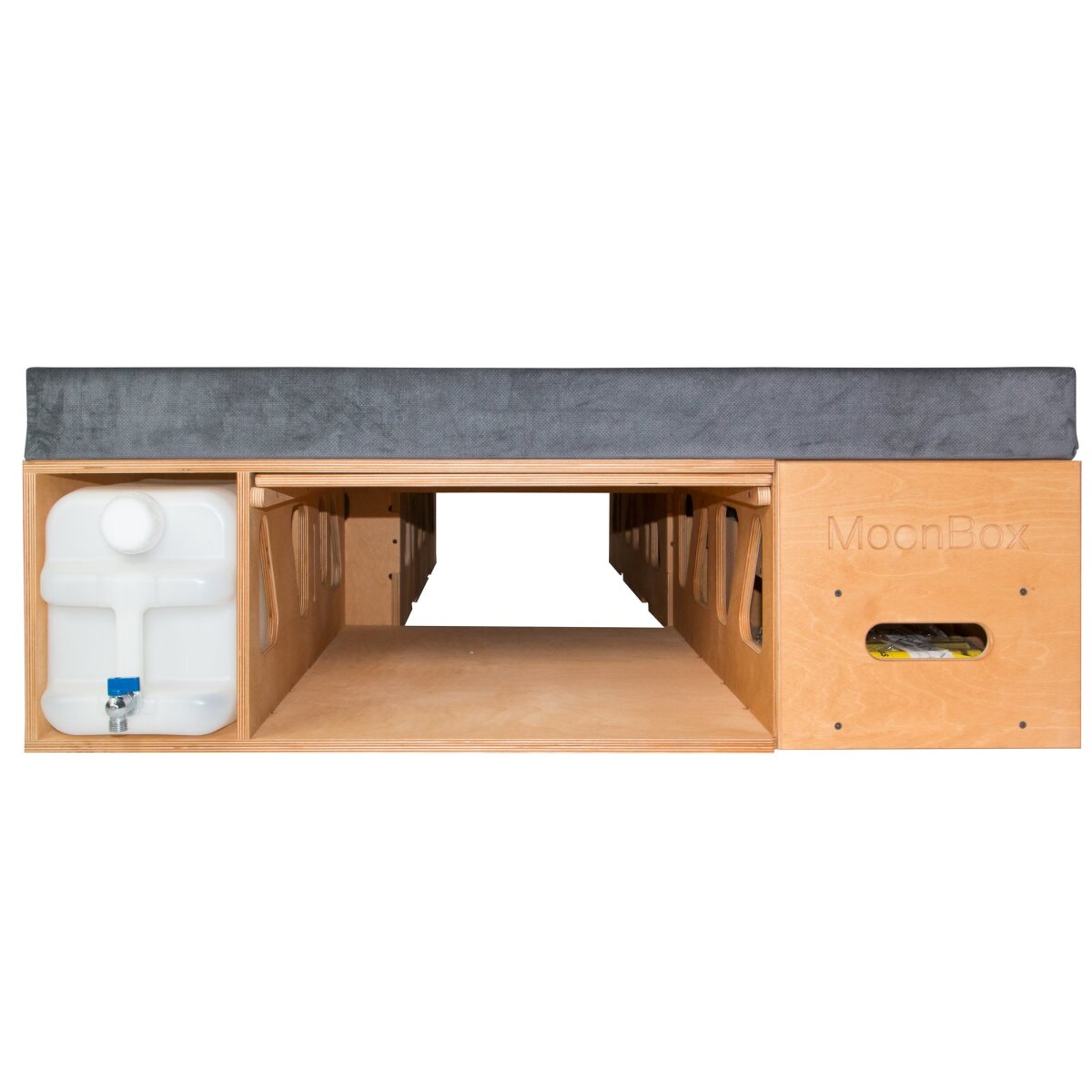 Moonbox Campingbox mit Tisch Van/Bus 115cm Natur