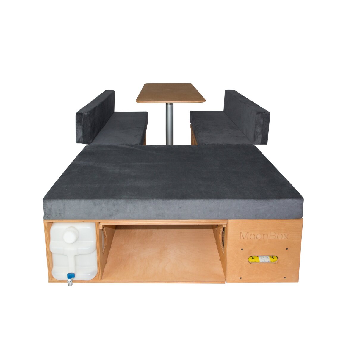 Moonbox Campingbox mit Tisch Van/Bus 115cm Natur