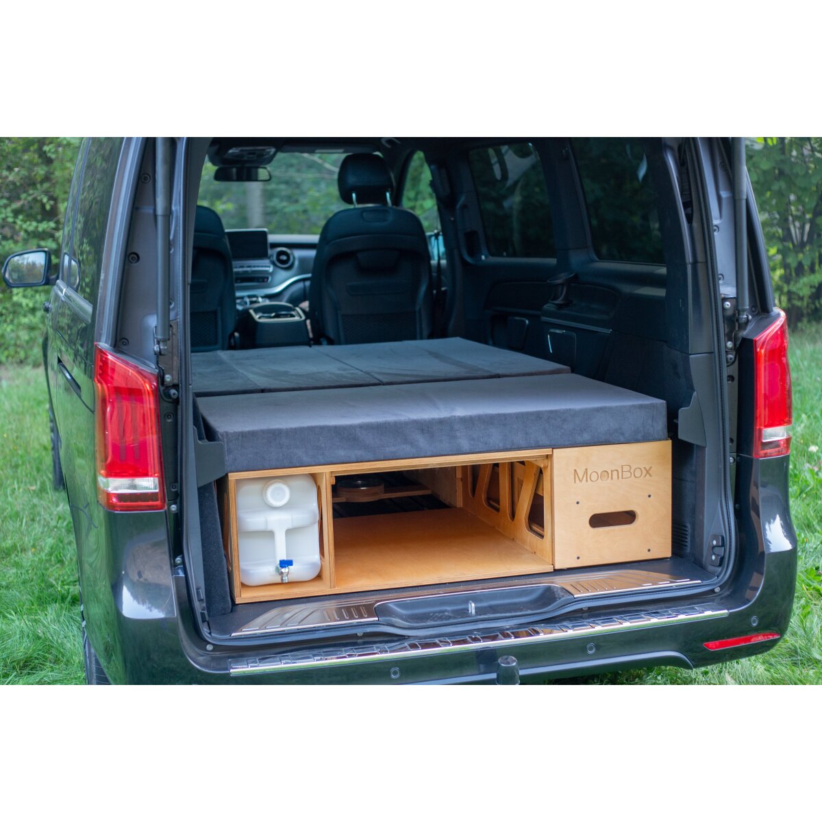 Moonbox Campingbox mit Tisch Van/Bus 115cm Natur