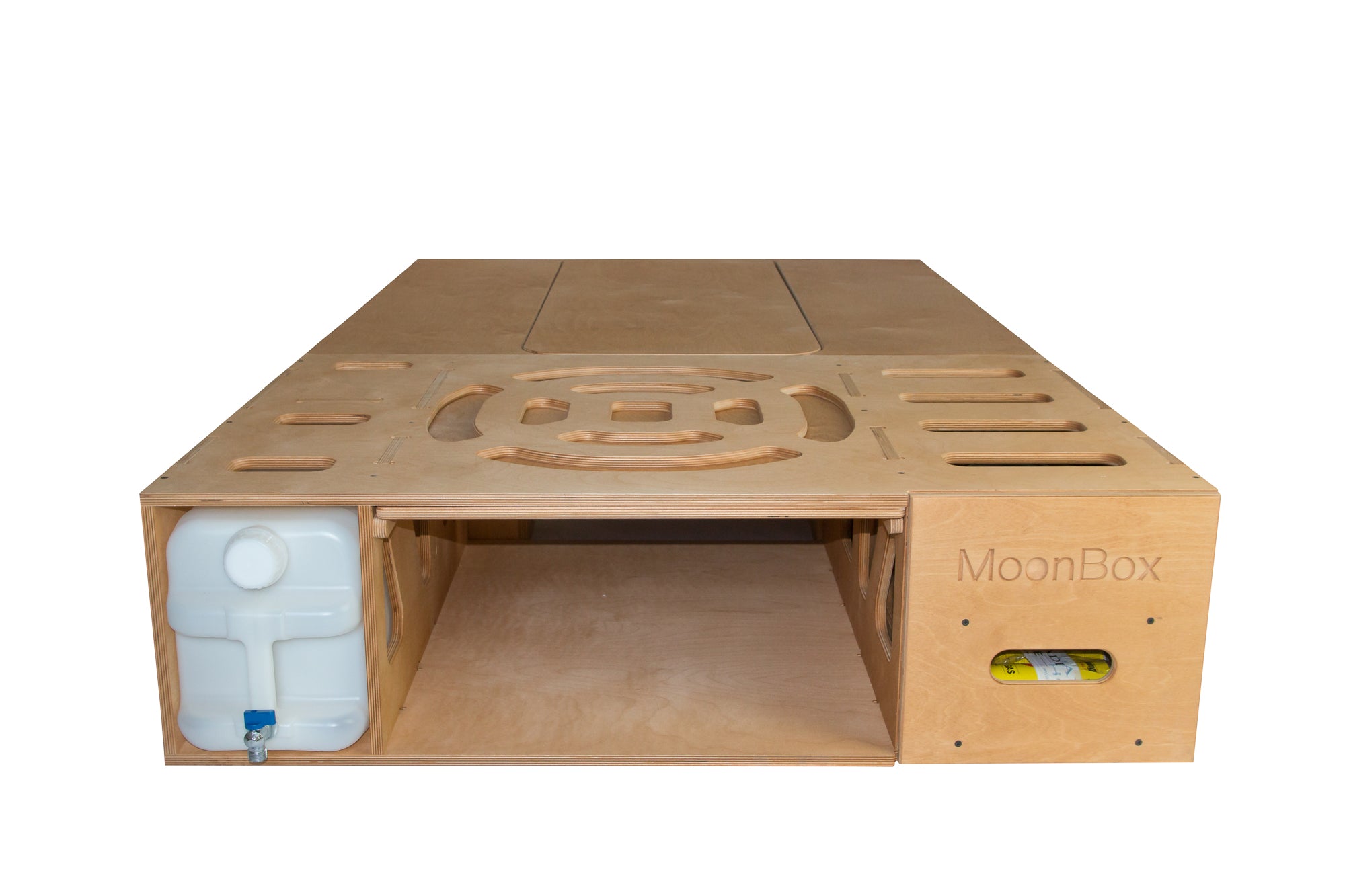Moonbox Campingbox mit Tisch Van/Bus 124cm Natur