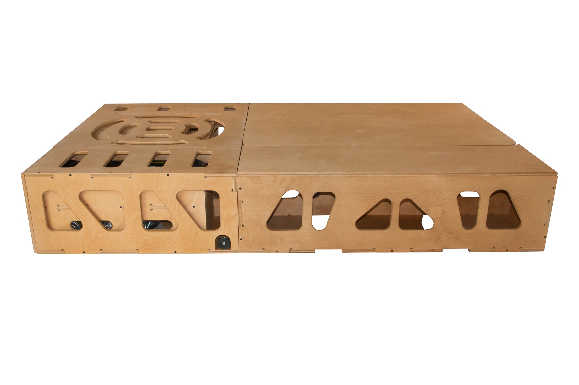 Moonbox Campingbox mit Tisch Van/Bus 124cm Natur