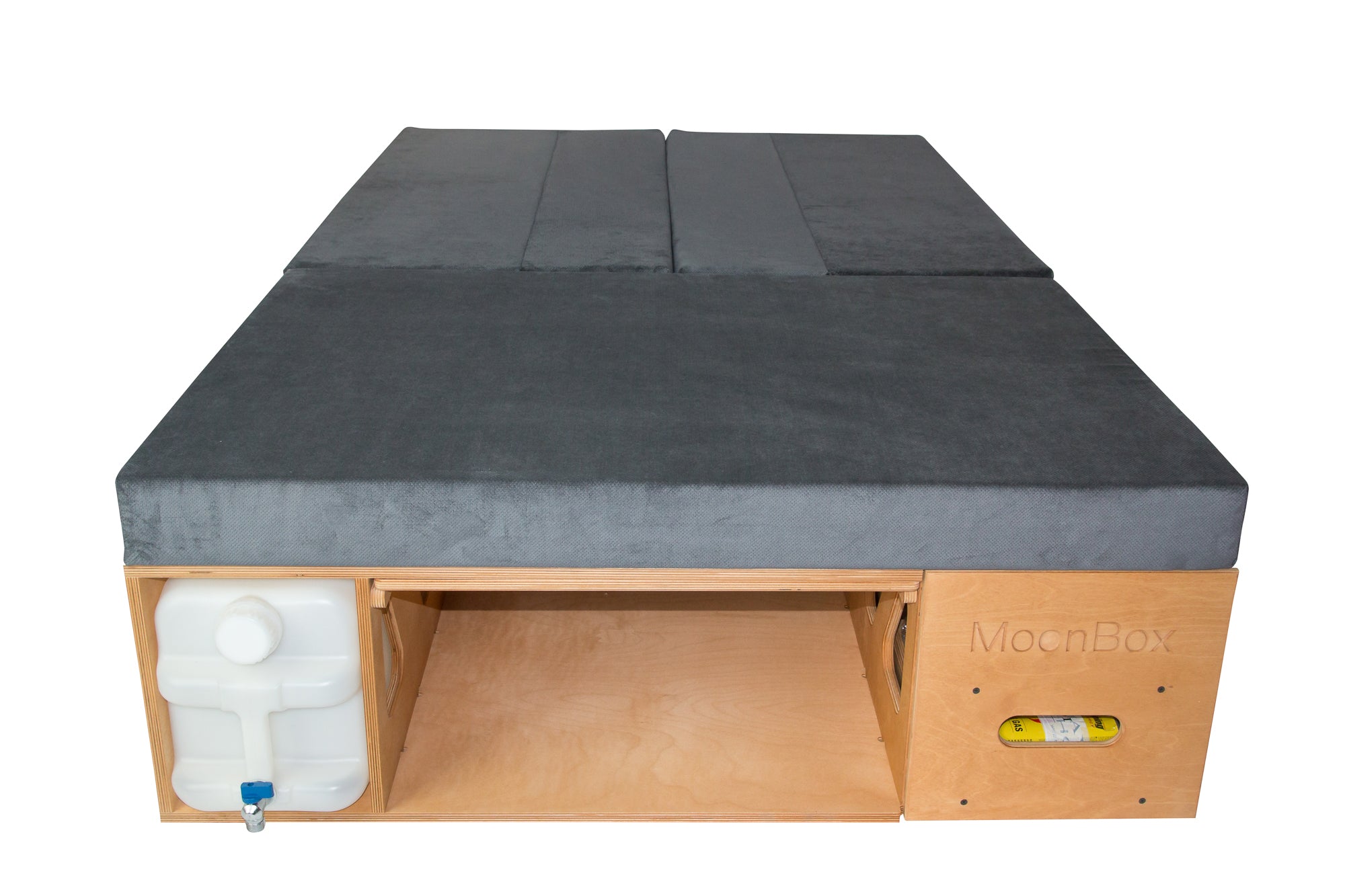 Moonbox Campingbox mit Tisch Van/Bus 124cm Natur
